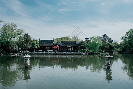 古代桥上海大观园背景