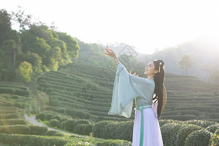 古典美女汉服古装美女背景