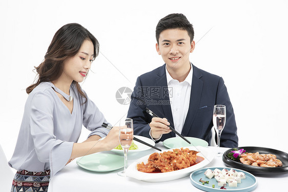 情侣约会吃饭图片