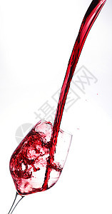 葡萄酒倒入红酒杯背景图片