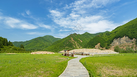 东方金字塔世界遗产高句丽遗址文化景区背景