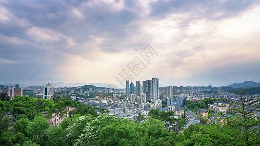 福州建筑福建省会福州城全景背景