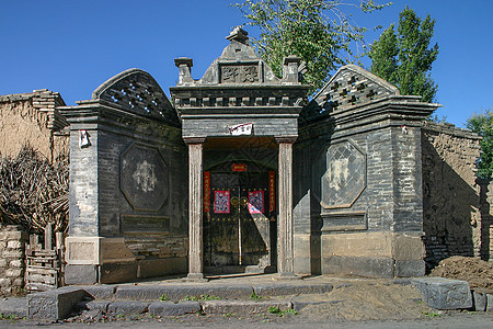 北院门山西右玉古建筑文物背景