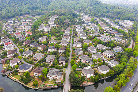 别墅建筑群背景图片