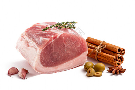 新鲜猪肉肉类肥肉高清图片