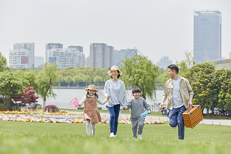 外出野餐家庭出游野餐背景