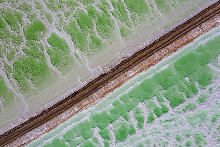 青海茫崖翡翠湖高清图片