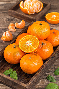 滑皮金桔竖版拍摄的柑橘海报素材背景