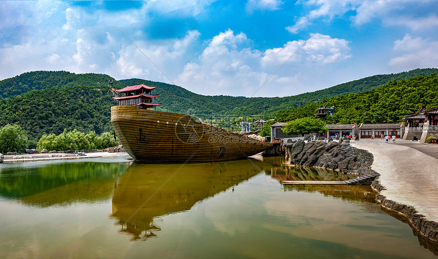 山东威海华夏城旅游景观图片