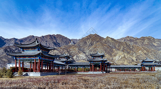 栖灵寺内蒙古包头灵觉寺景观背景