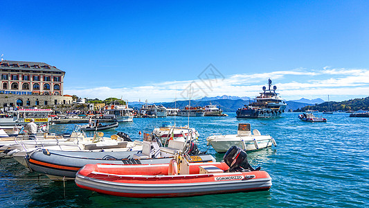 欧洲海边小镇欧洲海滨小镇港口背景