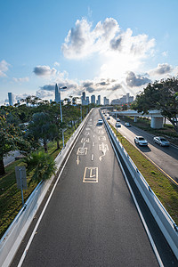 城市道路背景图片