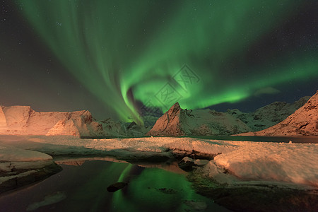 冰岛北极光风光图片