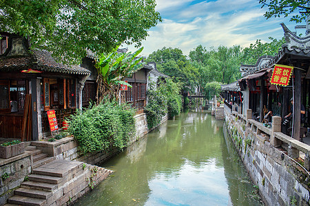 枫泾古镇上海市素材高清图片