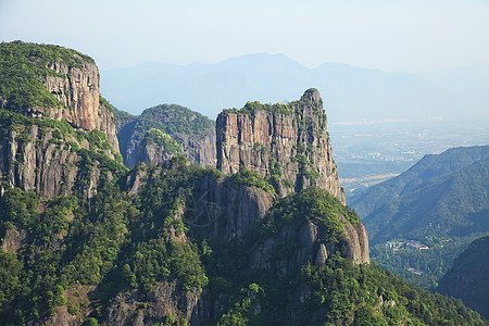 神回复浙江台州神仙居自然风光背景