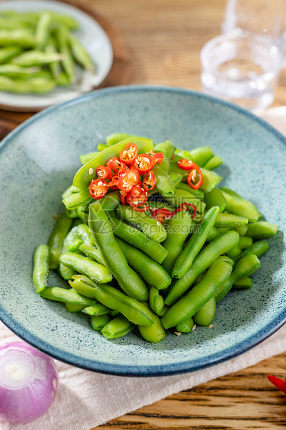 开胃小毛豆图片