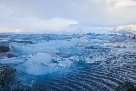 冰岛冰河湖迷人的自然美景图片