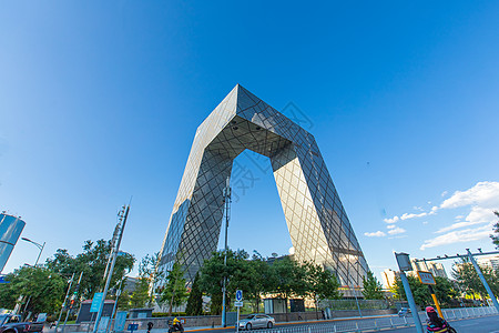 中央电视台总部北京央视总部大楼大裤衩背景