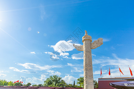 华表矢量图大气雄伟天安门城楼下的华表背景