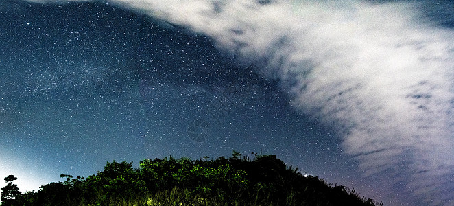 星星大海星空银河摄影图片背景