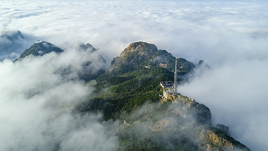 黄山101发射塔背景图片