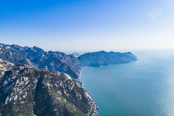 航拍青岛崂山5A级国家风景名胜区图片