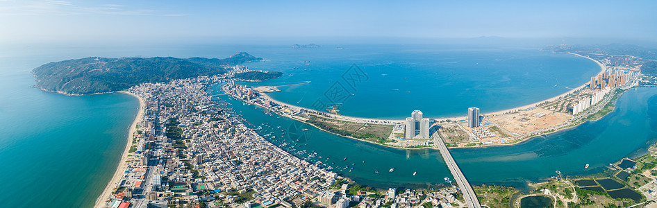 海景照片惠州双月湾海景房风光背景