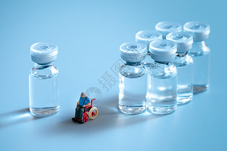 医疗疫苗药品创意小人图片