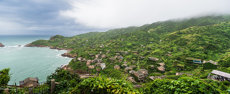 经典海岛旅游枸杞岛无人村背景