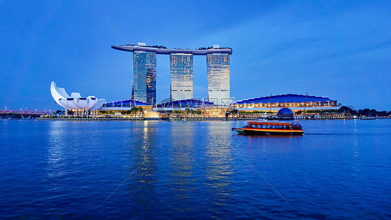 新加坡金沙酒店的傍晚时刻图片