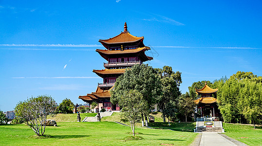 草龙江西景德镇御窑厂龙珠阁背景