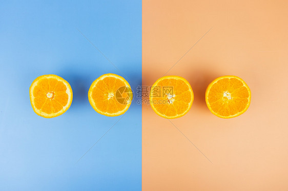 夏日新鲜水果橙子橙汁图片