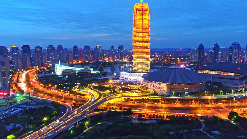 郑州东城市夜景