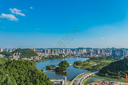 山顶公园贵州安顺公园山顶背景