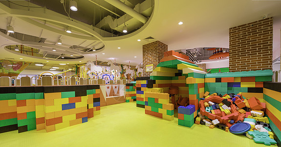 儿童节主题活动儿童室内游乐场场景图背景