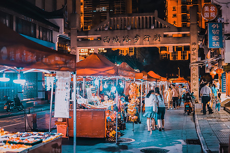 夜市地摊经济图片