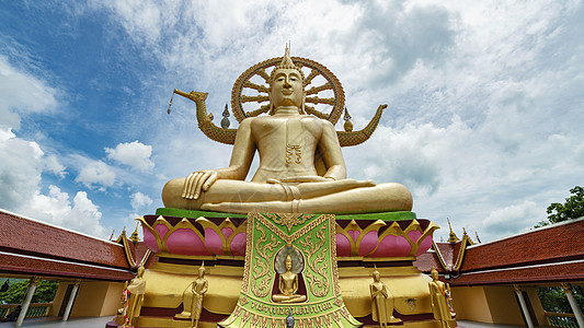 泰国苏梅岛地标大佛寺图片