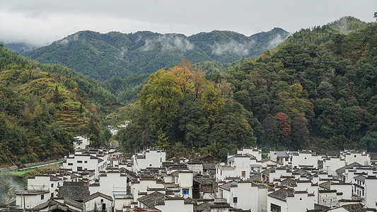 江西婺源的长溪村高清图片