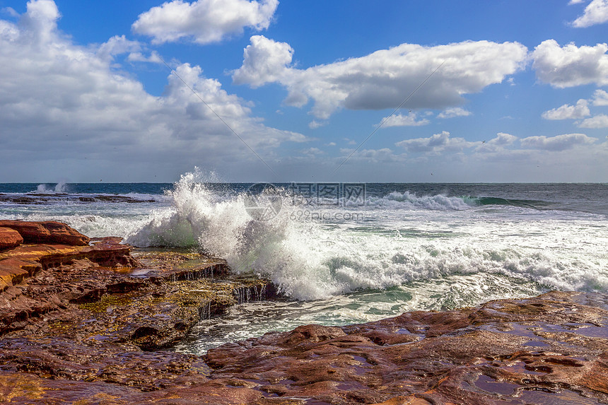 澳大利亚海岸独特地貌风光美景图片