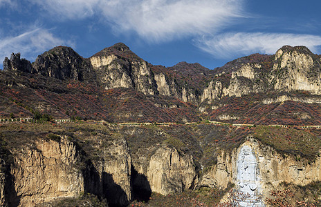 河北平山太行山十里画廊观音像高清图片