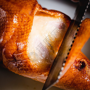 北京烤鸭传统烤鸭高清图片素材