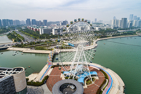 青岛琴岛之眼摩天轮青岛网红打卡景点图片