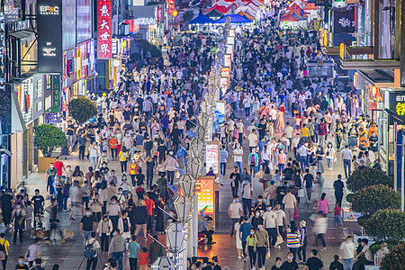 城市夜经济地摊经济高清图片