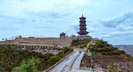 山西建筑山西偏关乾坤湾景观背景