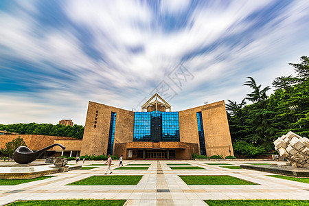 校园楼西安交通大学逸夫科学馆背景