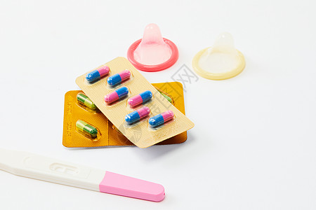 避孕药和避孕套图片