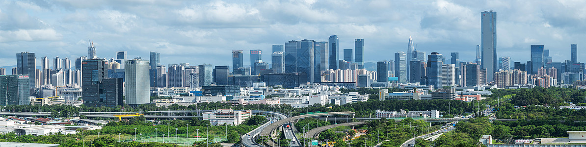 深圳南山区建筑群先行示范区高清图片素材