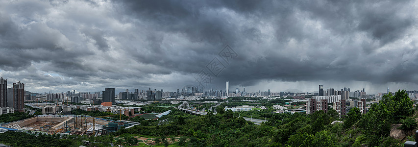 深圳暴风雨城市雨天高清图片