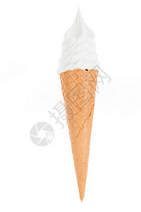 原味冰淇淋奶油甜筒背景图片