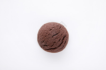 夏日巧克力口味冰淇淋球背景图片